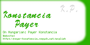 konstancia payer business card